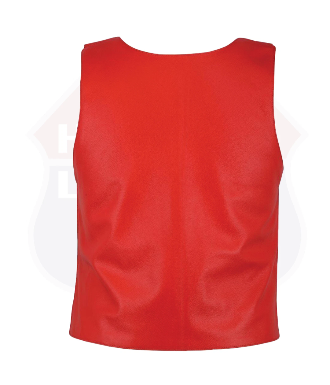 Men's Red Bulletproof style Leather Vest